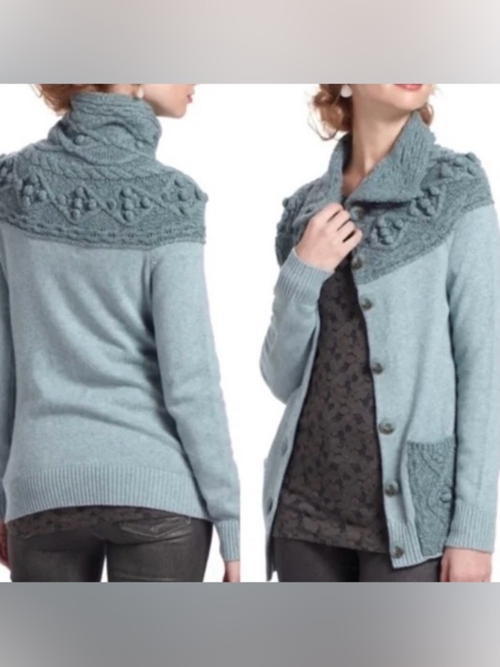 Anthropologie Knit Cardigan Size L